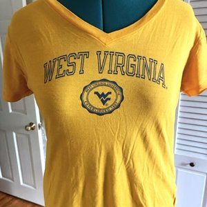 Like new WVU T-shirt, V-neck, West Virginia U Mountaineers